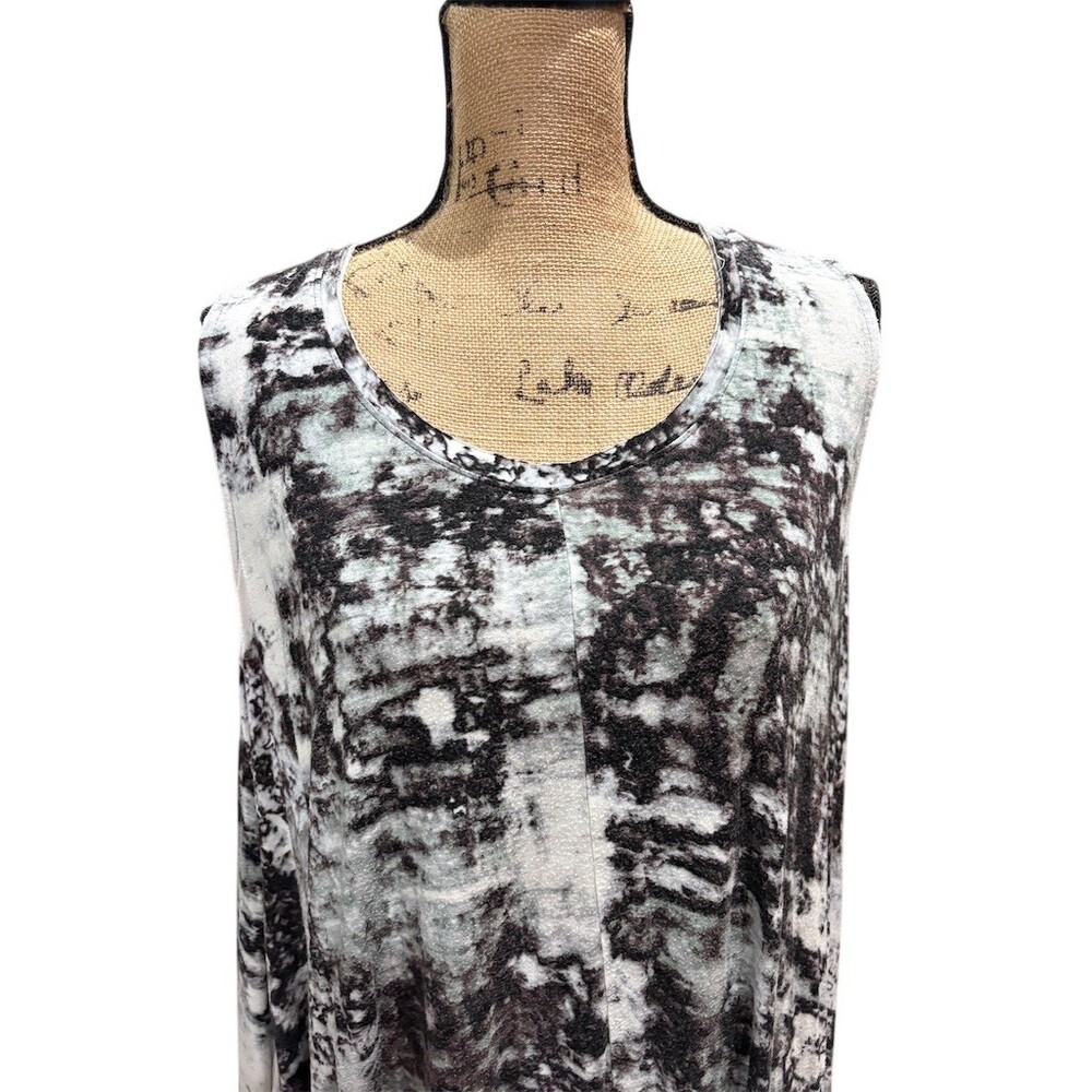 Simply Vera Vera Wang Maxi Dress Womens L Black & White Flirty - Picture 2 of 12